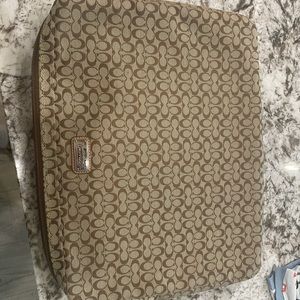 COACH padded laptop case